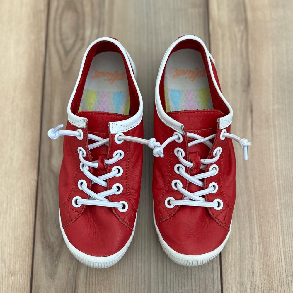 Softinos Elasticated Trainers Islaii Cherry Red - image 5